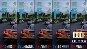 RYZEN 7 5800X3D vs INTEL i5 14600K vs RYZEN 7 7800X3D vs INTEL i7 14700K vs RYZEN 9 7900X3D ||