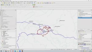 Ситуационная схема в QGis