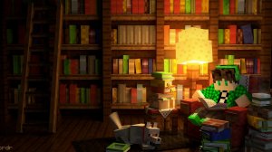 Я нашёл секретную базу за книжными полками и исследовал её в Майнкрафте!