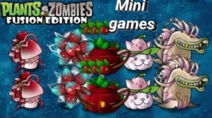 Растения 🆚 зомби мод фьюжн "Мини игры!!!" "Очаровательный гриб и смертоносный дымогриб".