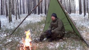 Поход в зимний лес. Посиделки у костра.