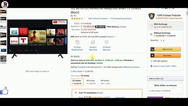 Top 10 Smart LED TV Under 15000 In Amazon deals | Smart Android Led TV | Best Budget Smart TV 32"