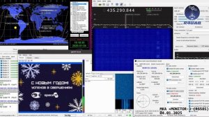 Приём изображений SSTV с малого космического аппарата «MONITOR-3 (RS58S)» 04 января 2025 года