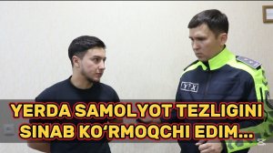 Ерда мотоциклида самолёт тезлигини синаб кўрган шоввоз кўлга тушибдику...