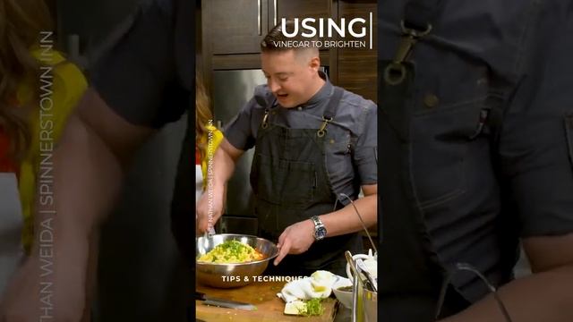 Using Vinegar to Brighten | Chef Nathan Weida | Tips #shorts