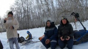 Катаем туристов на снегокате