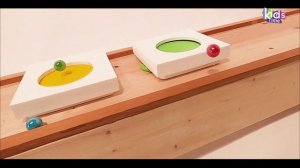 Гонка Marble Run! Классный спуск для шариков через батуты! Невероятно красивая трасса с препядствиям