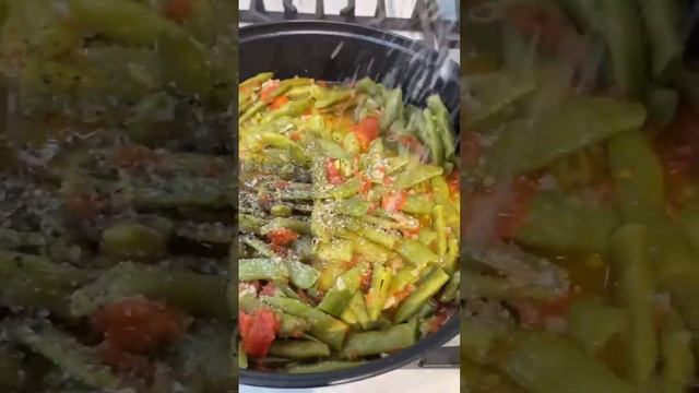 Фасоль жареная с помидорами 🔥 Это очень просто, но безумно вкусно 😋