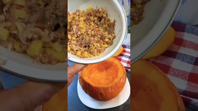 ТЫКВА Запеченная с Картофелем и Фаршем смотреть онлайн