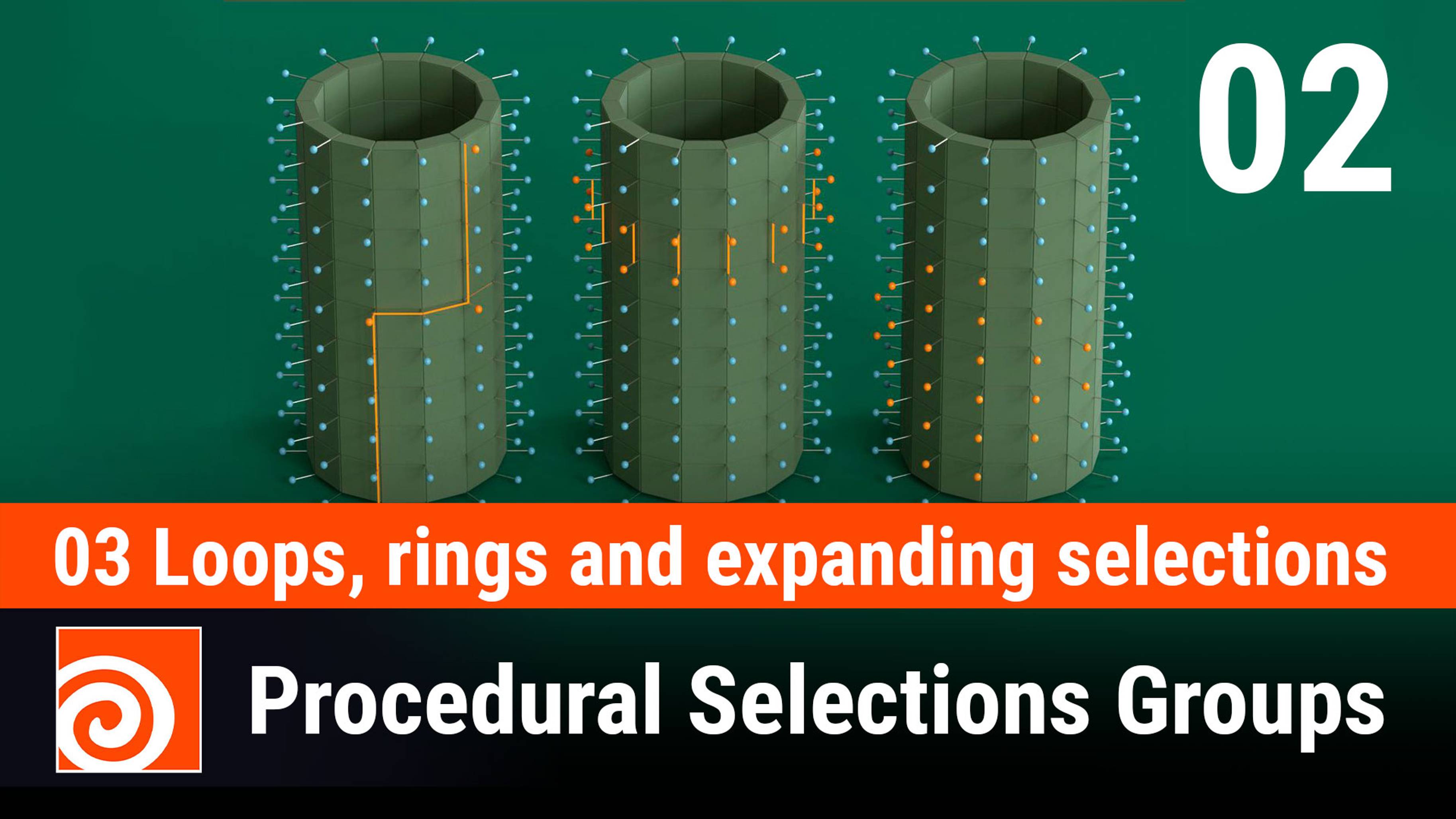 03 Loops, rings selections - 02 Group Expand SOP - Constraining expansion using collision groups