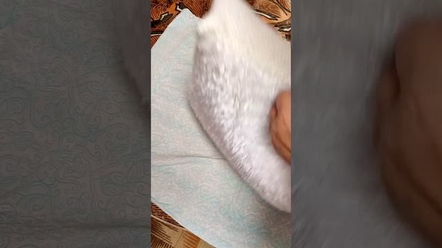 Наволочка из пряжи травка для детской подушки (211)