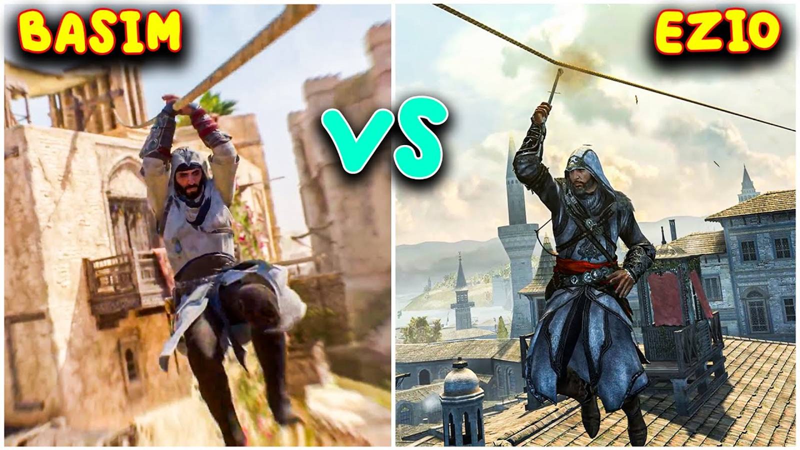 Basim_vs_Ezio：Кто лучший ассасин