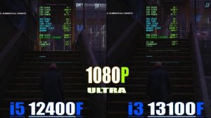 INTEL i5 12400F vs INTEL i3 13100F // PC GAMES BENCHMARK TEST ||