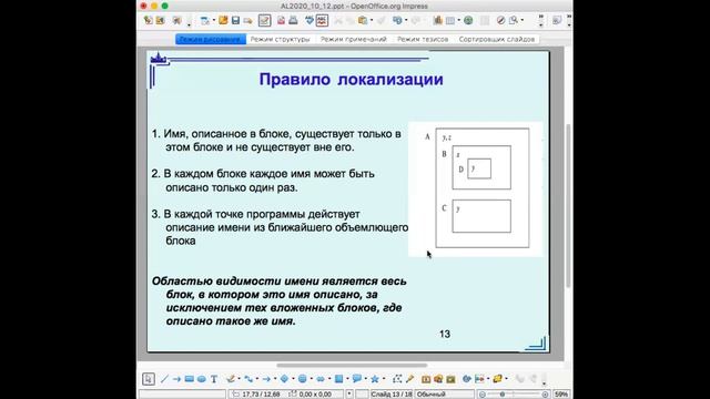 Язык Pascal (Паскаль). Процедуры. Способы передачи параметров. Правило локализации. Лекци12