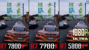 RYZEN 7 5800X3D vs RYZEN 7 7700X vs RYZEN 7 7800X3D // PC GAMES BENCHMARK TEST ||