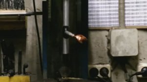 Завихритель. Вращение радиального ленточного завихрителя