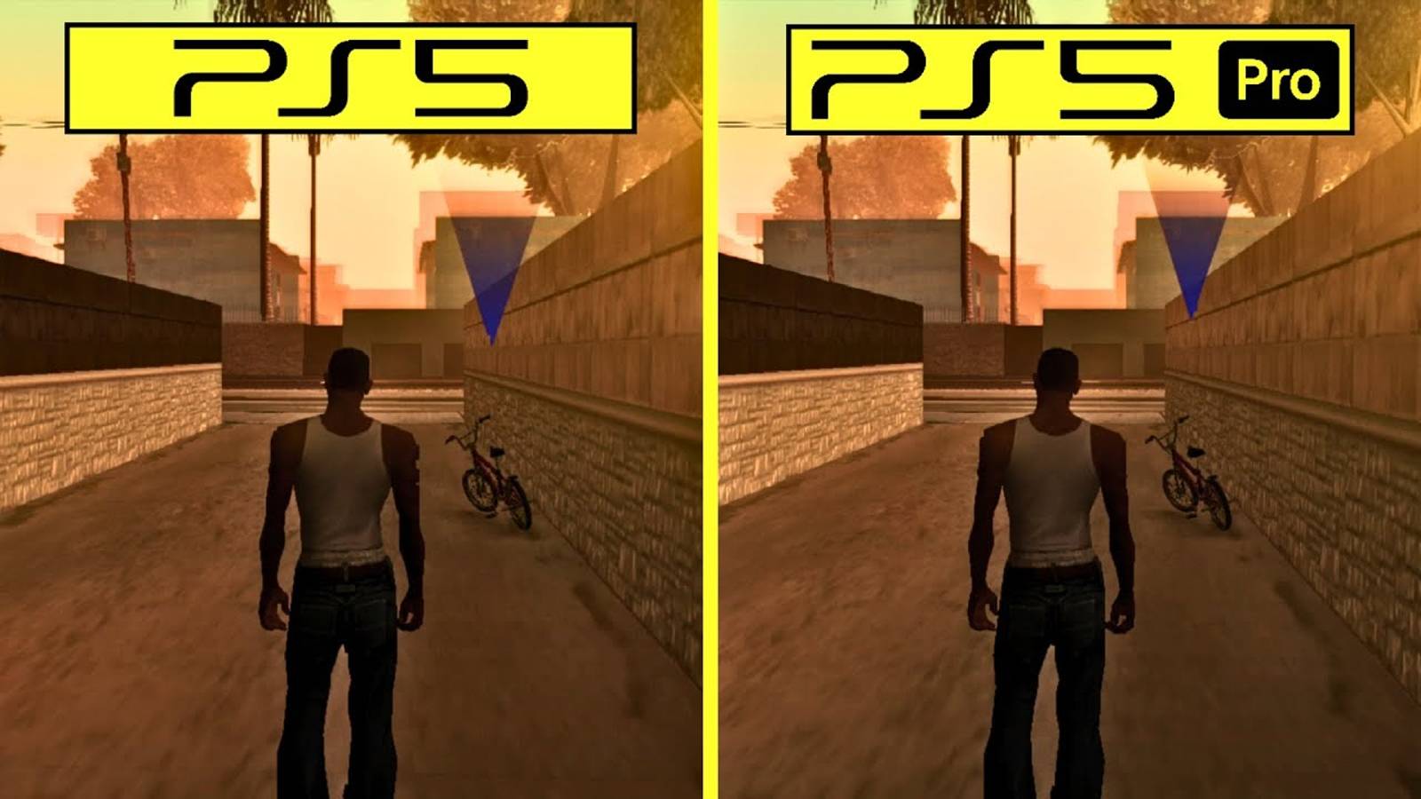 Grand Theft Auto San Andreas (PS2 Classics) PS5 Pro vs PS5 Graphics Comparison