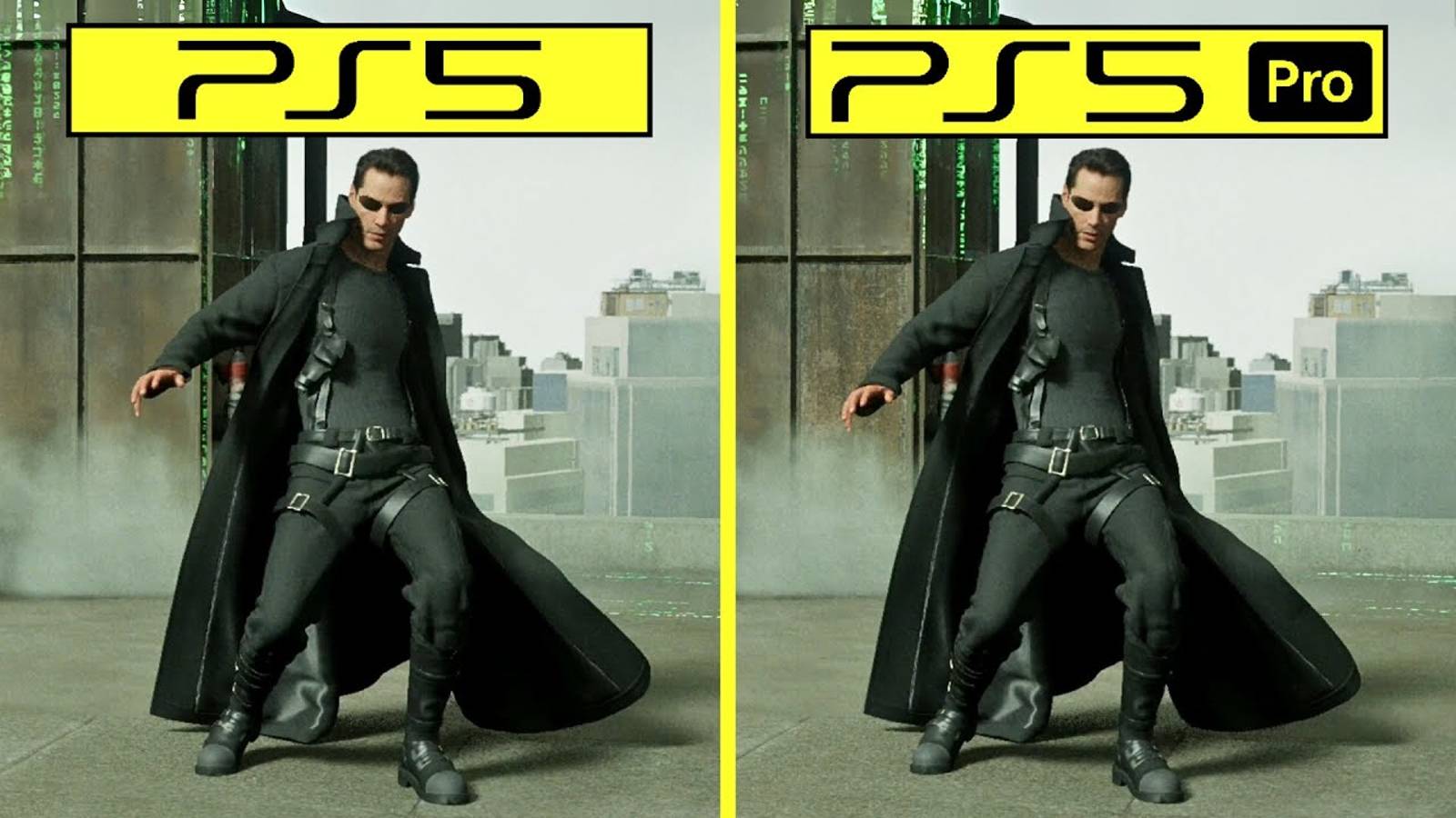 The Matrix Awakens PS5 Pro vs PS5 - Can PS5 Pro handle this UE5 Tech Demo better than base PS5Матриц