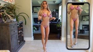 Canada Bikini Try On Haul _ Curvy Busty Blonde Mom Trying Micro Bikinis