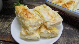 Десерт из лаваша с творогом