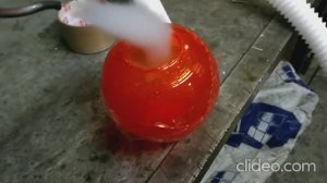 Распространение вихревого потока при имплозии