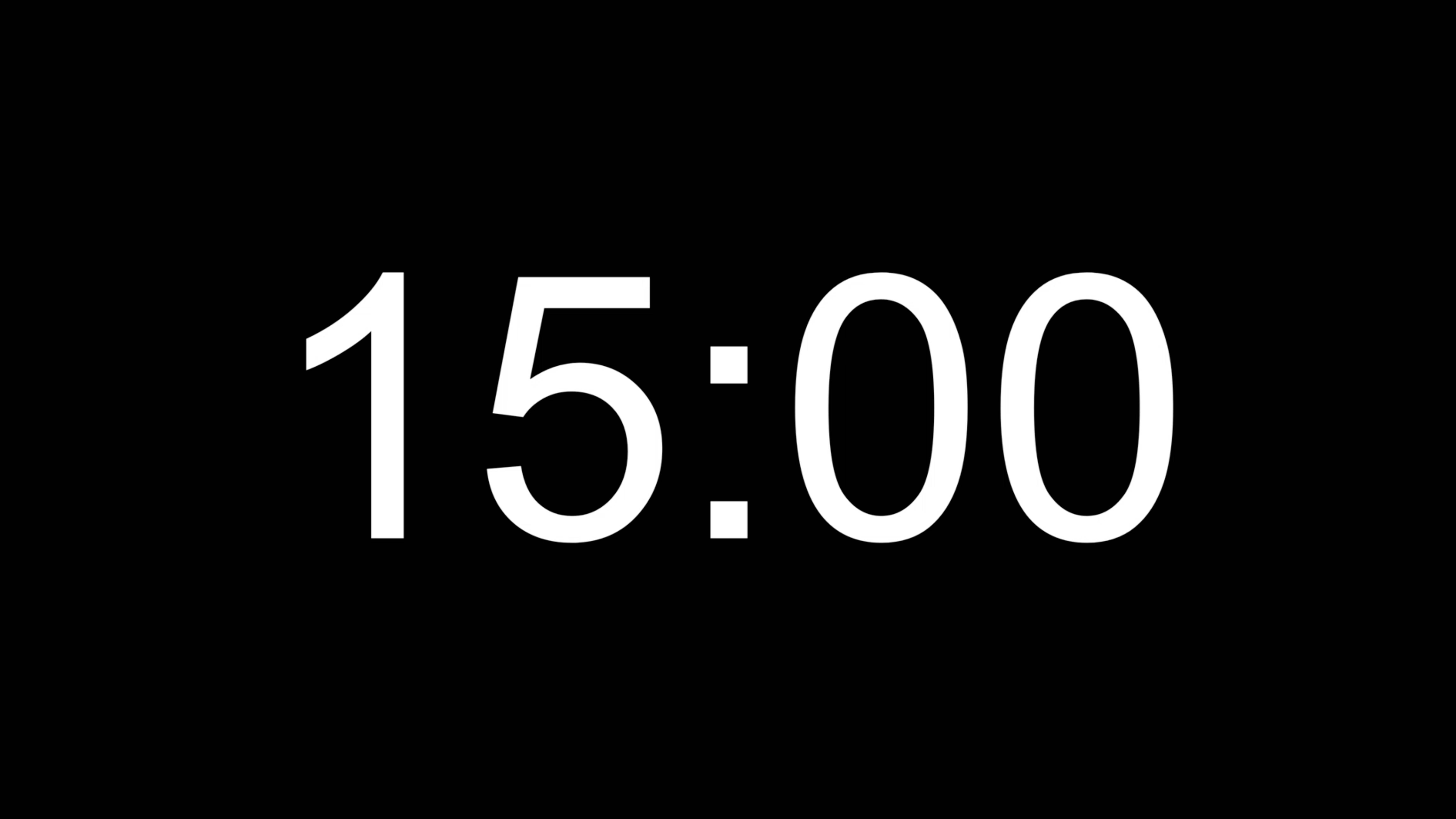 Таймер на 15 минут
