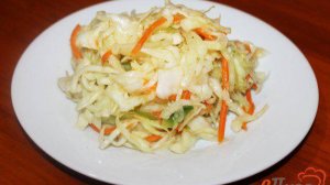 Маринованная капуста с болгарским перцем