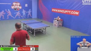 Гутниченко Алексей 1-3 Гедзь Валентин  Турнир Восток 2 WIN CUP 27.07.2021. Прямой эфир Зал 2.