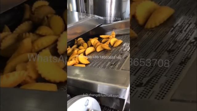Chebureki Empanadlas Dumplings Fryer Automatic Meat pie Meatloaf Savoury Patties frying machine