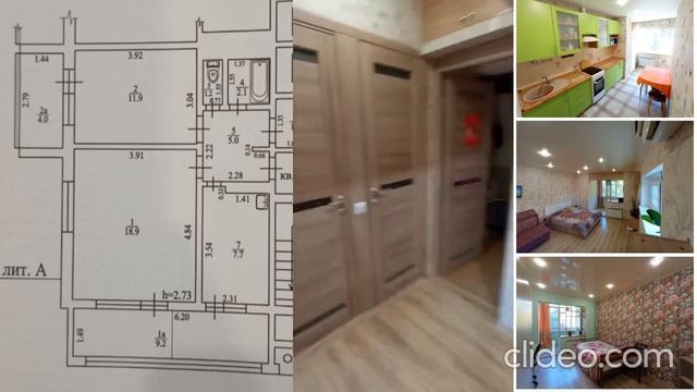 2х комнатная квартира в микрорайоне Блиново (г. Сочи)