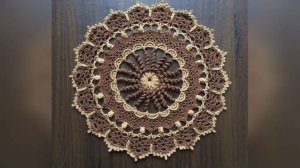 Рельефная салфетка "Шоколадная Роза". Часть 3