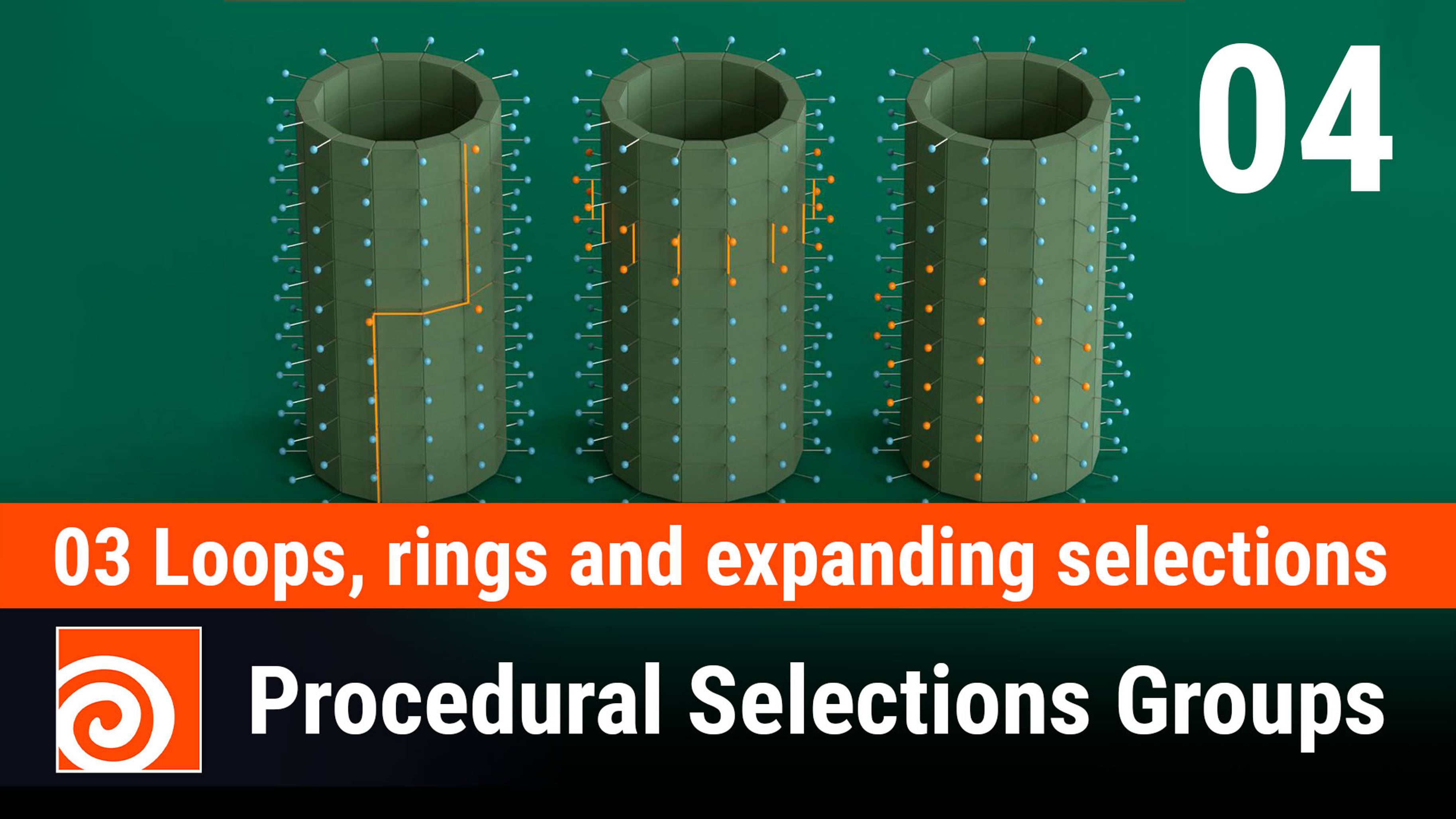 03 Loops, rings selections - 04 Group Find Path SOP - Selecting full loops and rings of components