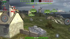 Играем в танкс блиц/Tanks Blitz прокачиваем ветку кран вагна/Kranwagn