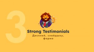 3. Strong Testimonials- дисплей, слайдшоу, форма