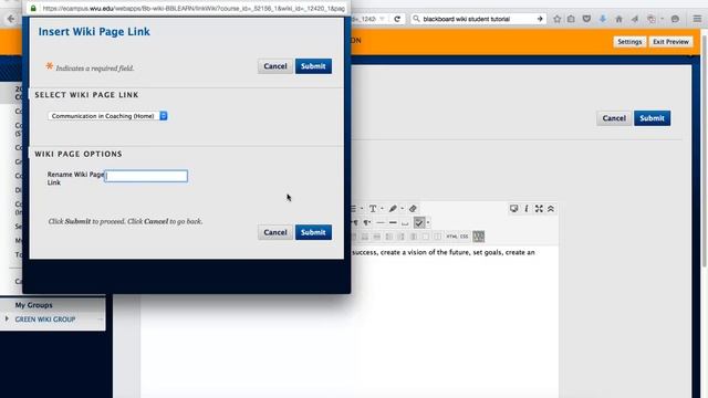 How to Create Wiki Page and Links