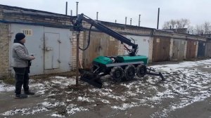 Сваекрут Витязь 6300 на дистанционном управлении