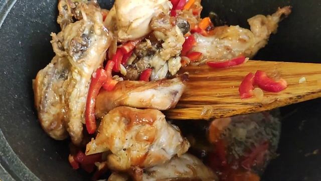ЖАРКОЕ ИЗ КРОЛИКА, С РАЗНЫМИ ОВОЩАМИ! #рецепт #мясо #блюдо #вкусно#