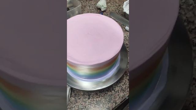 rainbow cake 🌈 😋 @Cakesmekers #viral #shorts
