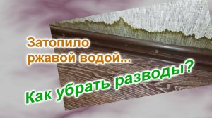 Залило водой прихожку (228)/Как убрать с обоев разводы от грязной воды