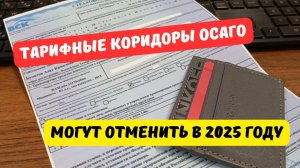 Отмену тарифных коридоров ОСАГО рассмотрят в начале 2025 года