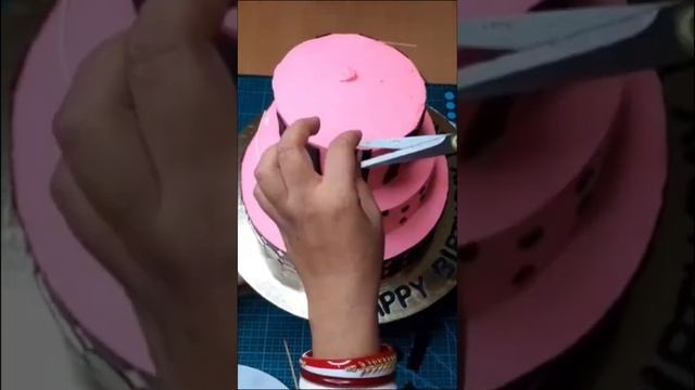 BLACK AND PINK theme pineapple cake #shorts #ytshorts #shortsviral #youtubeshorts #cake #viral #lik