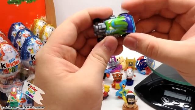 Новогодний Киндер Сюрпризы игрушки на Ёлочку смотреть онлайн