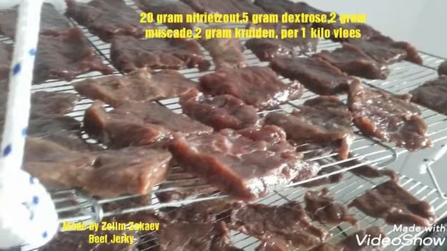 Beef Jerky , Джерки , вяленое мясо, la viande seche, Bœuf séché, droog rundvlees, video 5 смотреть онлайн