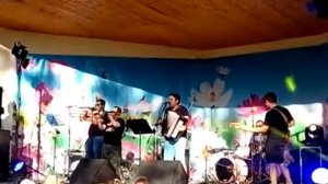 Кавер группа из Тулы хулиганы выступили  ЖД парке дню железнодорожника г Узловая