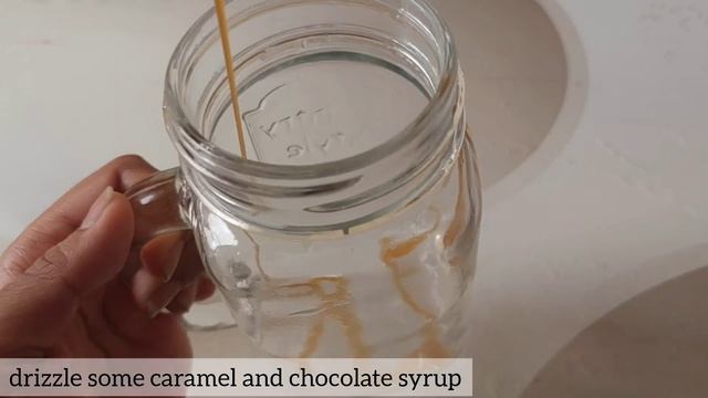 Starbucks style Caramel frappuccino🥤/caramel frappé recipe/frappuccino recipe #frappucino #frappé