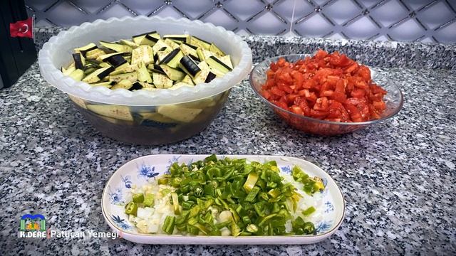 Parmak Yedirten Zeytinyağlı Patlıcan Yemeğini Kesinlikle Denemelisiniz! | Eggplant Meal [K.DERE]