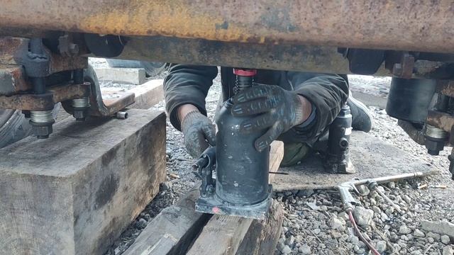 примерка пневмо подушек полуприцеп
