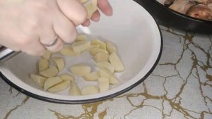 Картошка с курицей кабачками и баклажанами