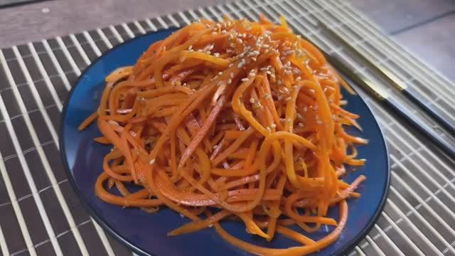 Морковь по корейски! Салат из моркови по-корейски! Морковь ча!
