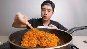 Cheesy Korean Fire Noodles